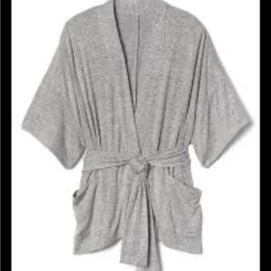 Tie belt gray Gap sweater